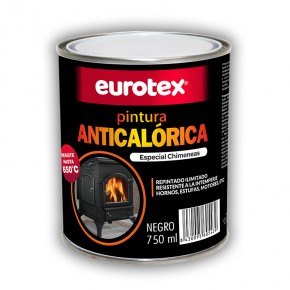 Tinta Anticalórica Preta até 650º para Chaminés e Fogões