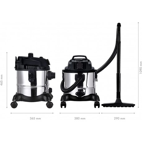 Aspirador Seco-Húmedo 20 L - 1200 W