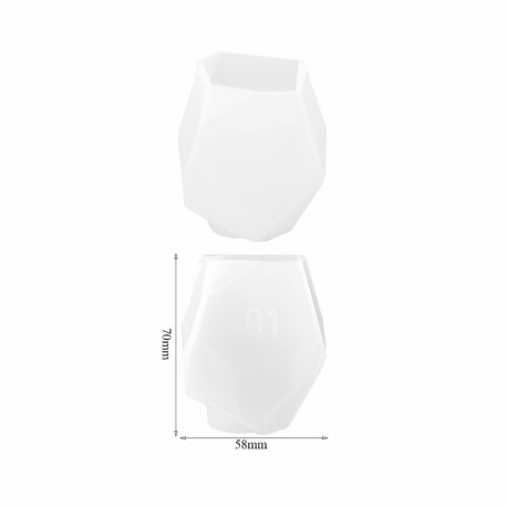 Molde para resina epóxi com forma de PEDRA...