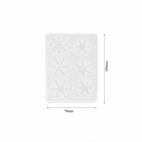 Molde para resina epóxi com forma de FLOCOS DE...