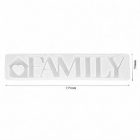 Molde para resina epóxi com forma de ENFEITES FAMILY DJ-489