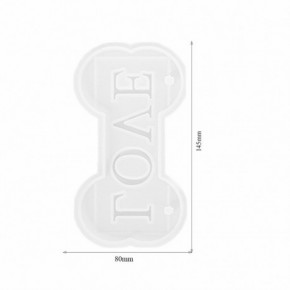 Molde para resina epóxi com forma de LOVE VAZADO DJ-147