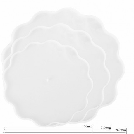Molde para resina epóxi com forma de FLOR TRÊS...