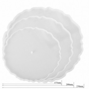 Molde para resina epóxi com formato de FLOR TRÊS CAMADAS V.2 DJ-361