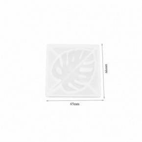 Molde para resina epóxi com forma de FOLHA 66 mm DJ-251