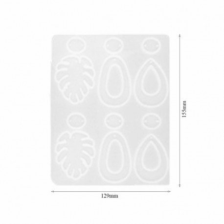 Molde para resina epóxi em forma de BRINCOS 155...