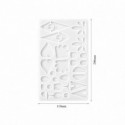 Molde para resina epóxi com forma de BRINCOS 200 mm DJ-2067
