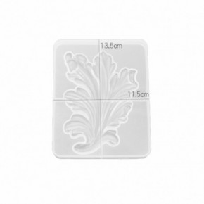 Molde para resina epóxi com forma de FOLHA 135 mm DJ-250 2