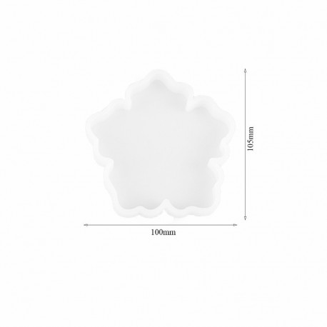 Molde para resina epóxi com forma de FLOR...