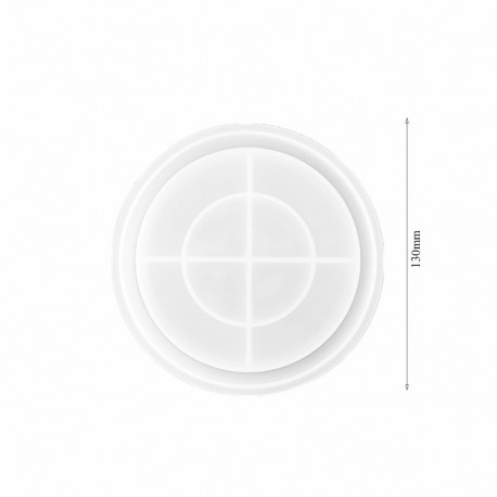 Molde para resina epóxi com forma de FOLHA 130...