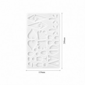 Molde para resina epóxi com forma de BRINCOS 200 mm DJ-2067 2