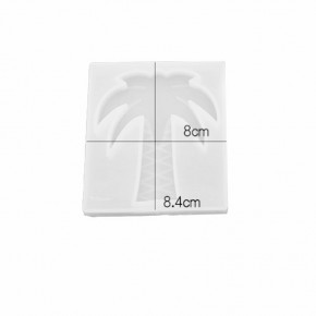 Molde para resina epóxi com forma de PALMEIRA 80 mm DJ-253