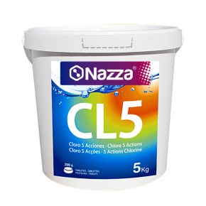 Cloro tableta 200g 5 acciones Nazza