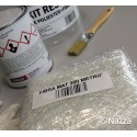 Kit resina de poliéster + peróxido + fibra de vidrio Nazza + paletina + guantes